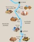 Aswan to Luxor route — the Nile Valley corridor travelled on this private day tour